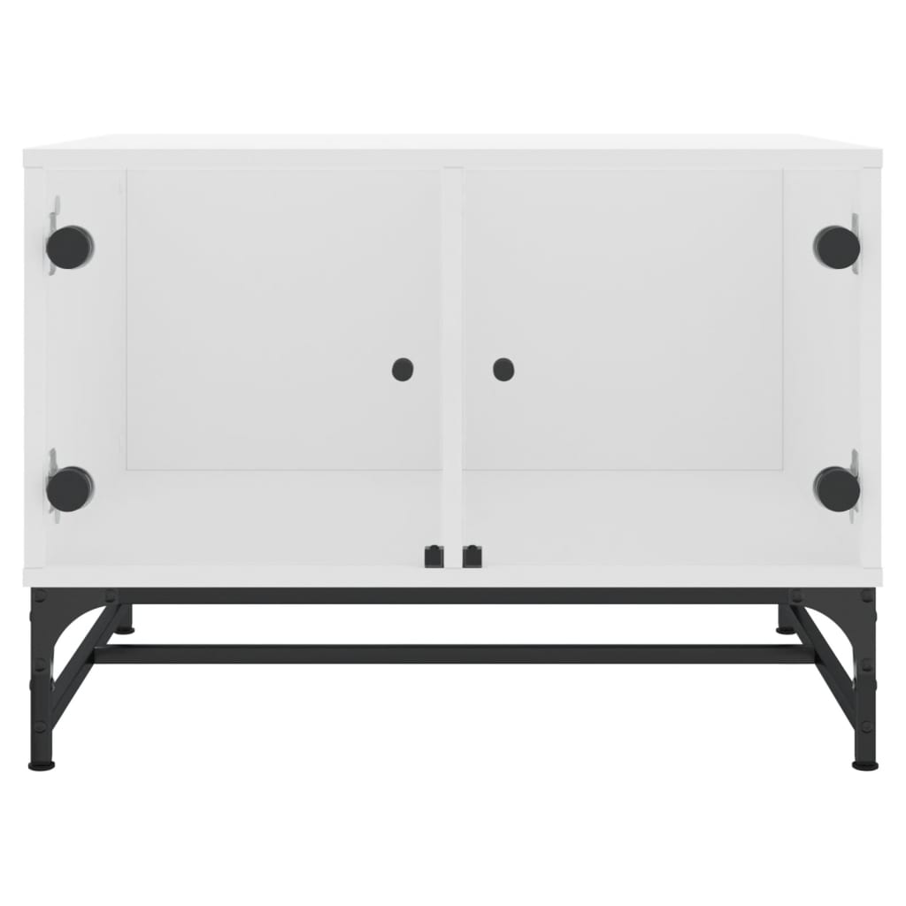 Salontafel Met Glazen Deuren 68,5X50X50 Cm