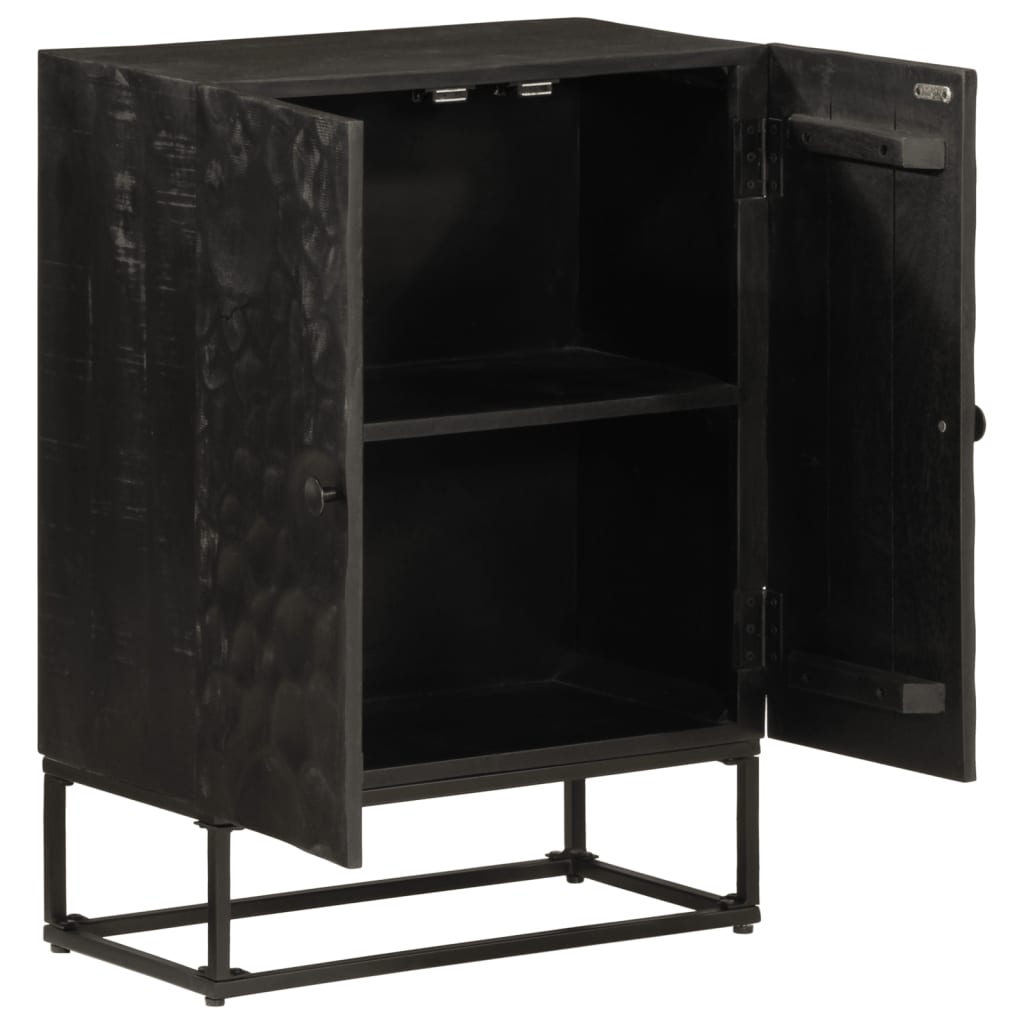 Dressoir Massief Mangohout En Ijzer Zwart