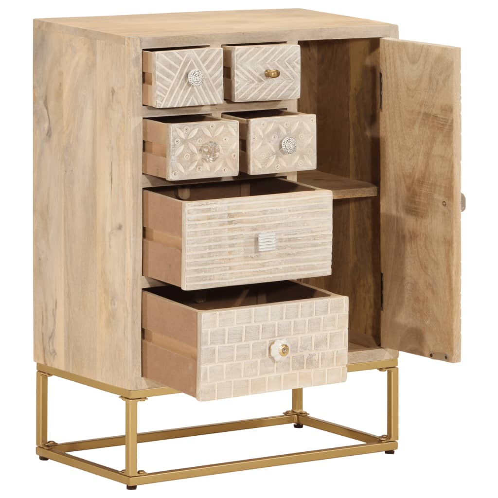 Dressoir Massief Mangohout En Ijzer