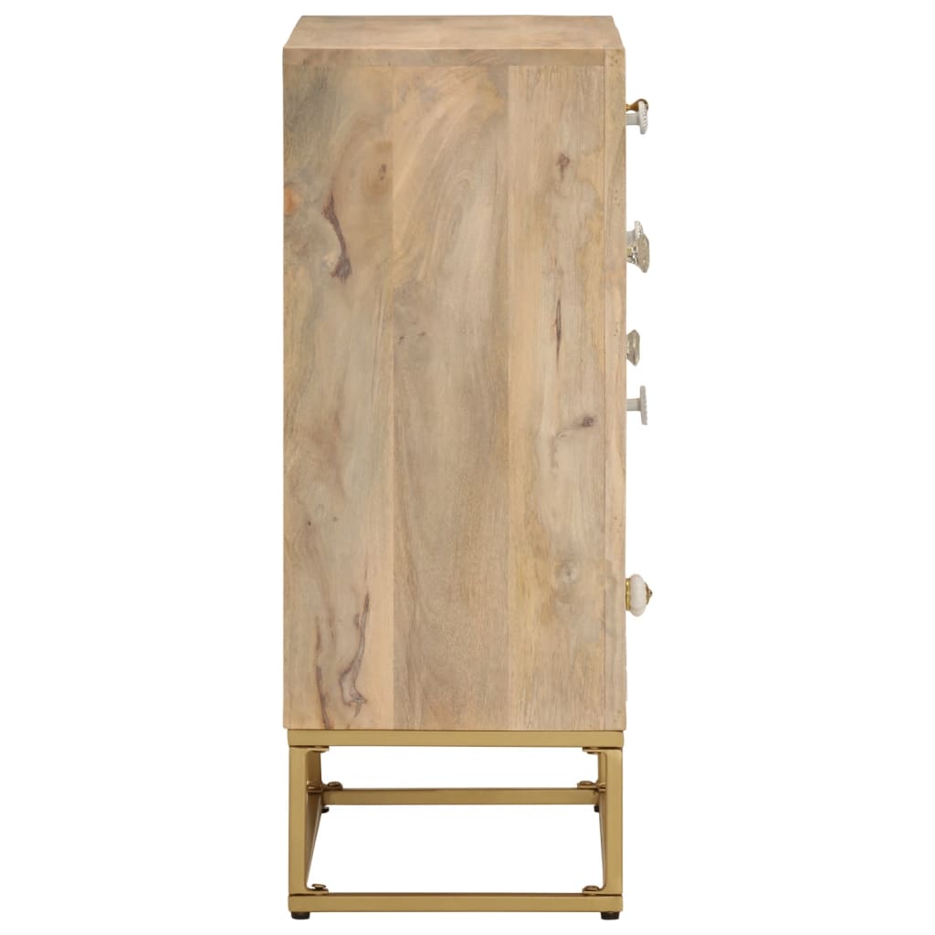 Dressoir Massief Mangohout En Ijzer
