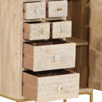 Dressoir Massief Mangohout En Ijzer