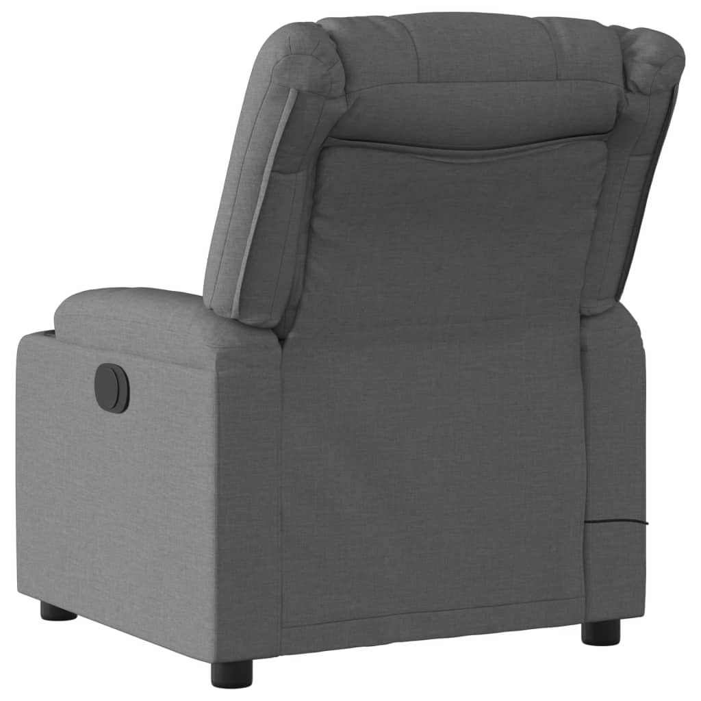 Massagestoel Stof Donkergrijs