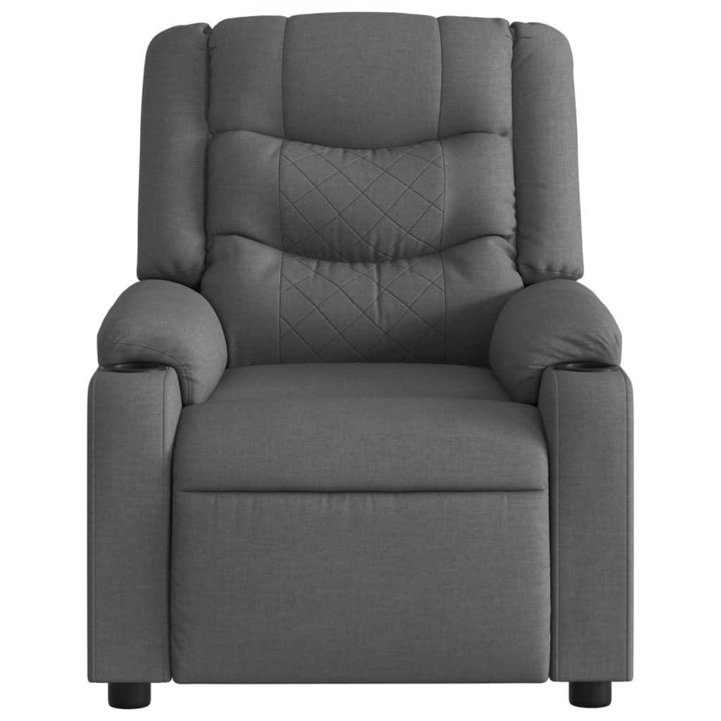 Massagestoel Stof Donkergrijs