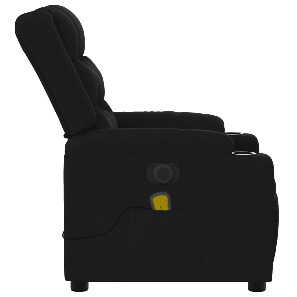Massagestoel Stof Zwart