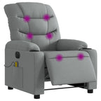 Massagestoel Stof Lichtgrijs