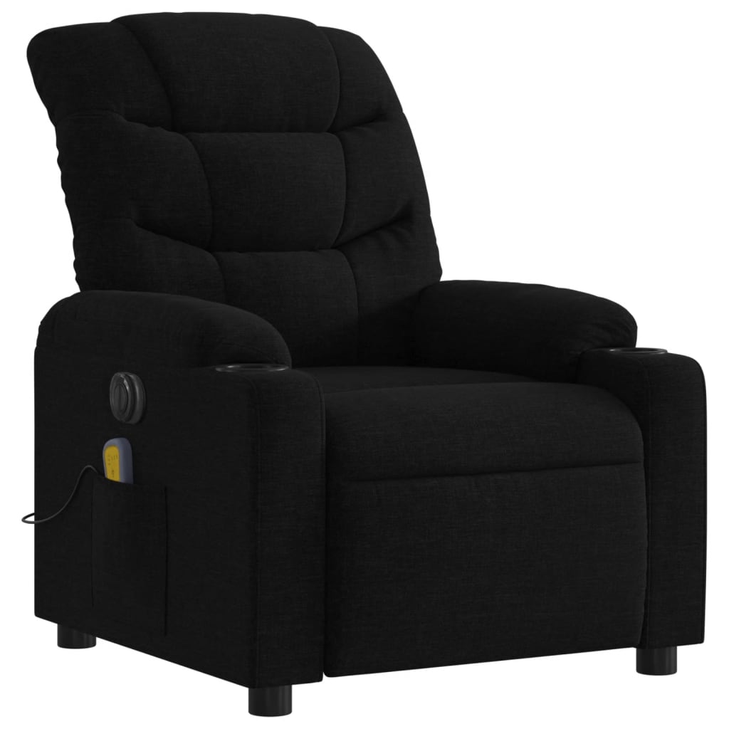 Massagestoel Stof Zwart