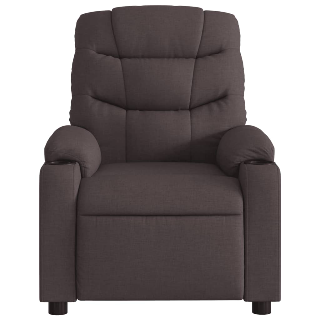 Massagestoel Stof Donkerbruin