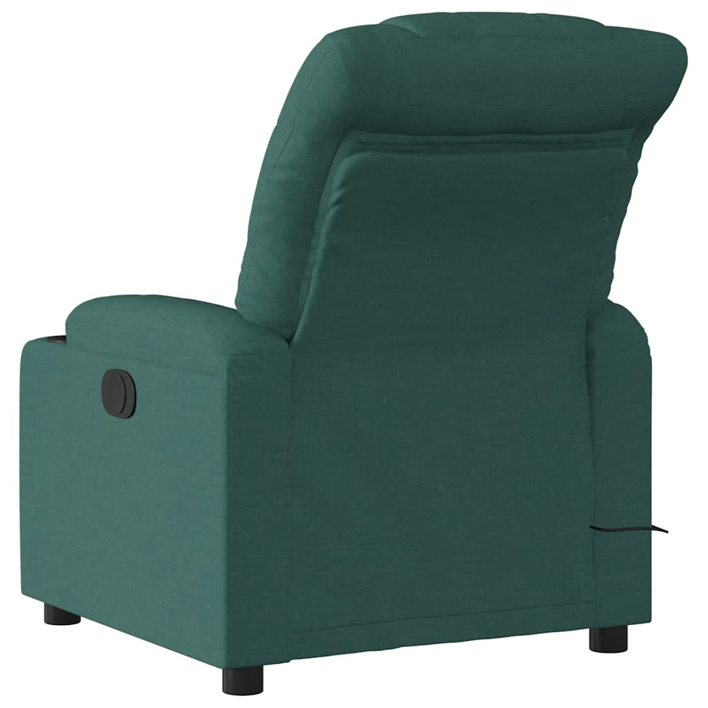 Massagestoel Stof Donkergroen