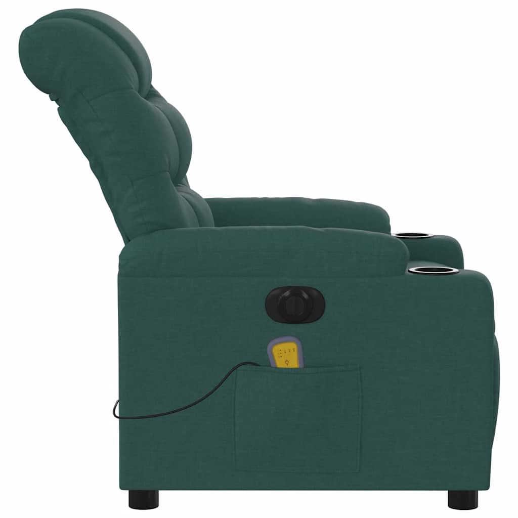Massagestoel Stof Donkergroen