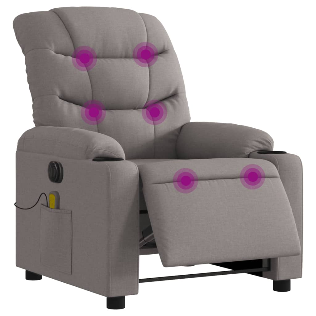 Massagestoel Stof Taupe