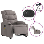 Massagestoel Stof Taupe