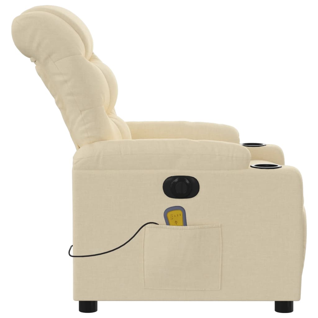 Massagestoel Stof Kleurig Crème