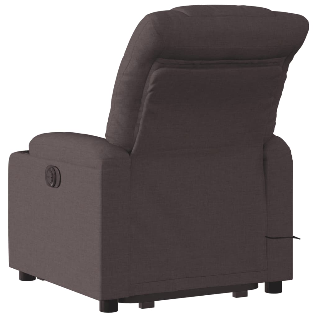 Sta-Op-Massagestoel Stof Donkerbruin