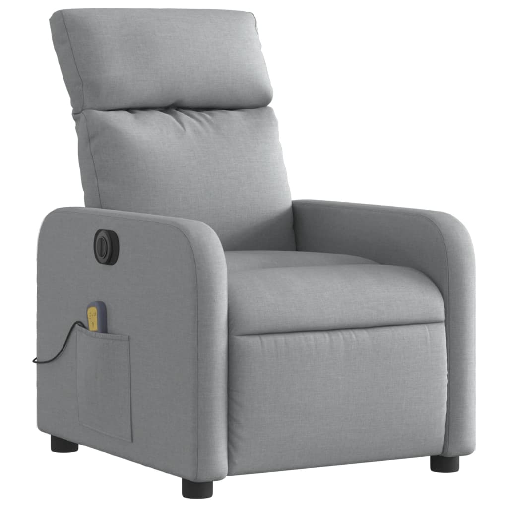 Massagestoel Stof Lichtgrijs