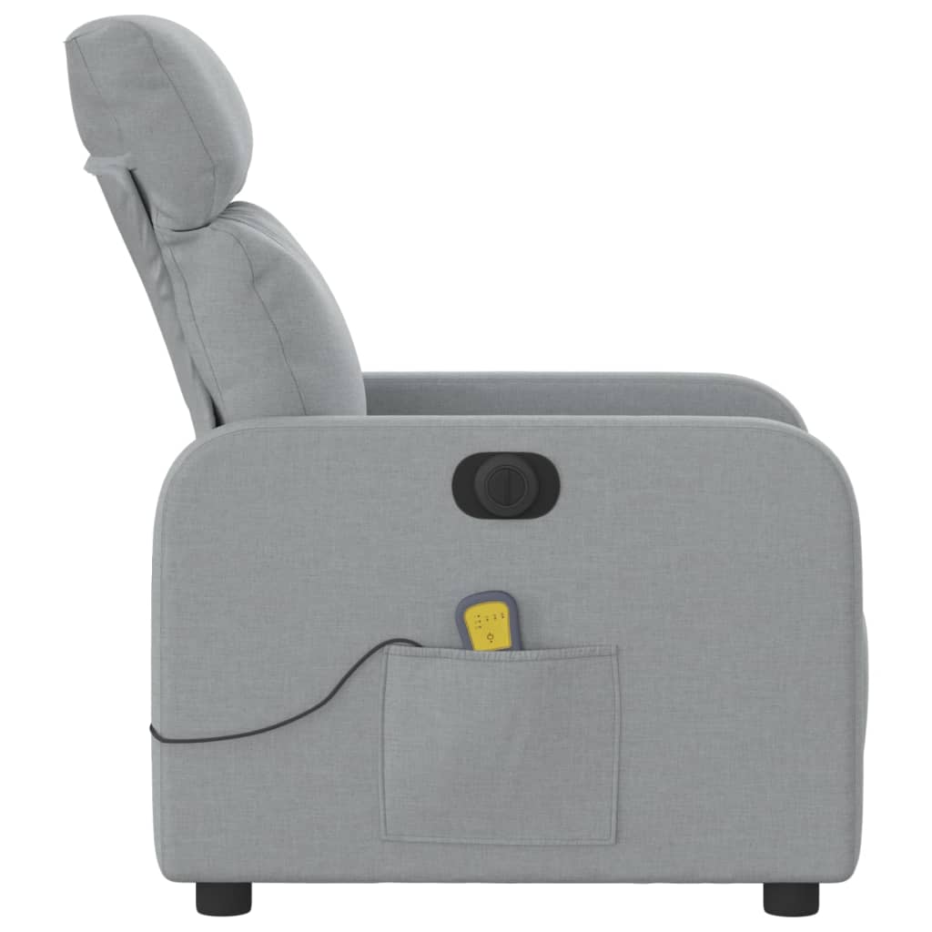 Massagestoel Stof Lichtgrijs