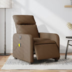 Massagestoel Stof Bruin