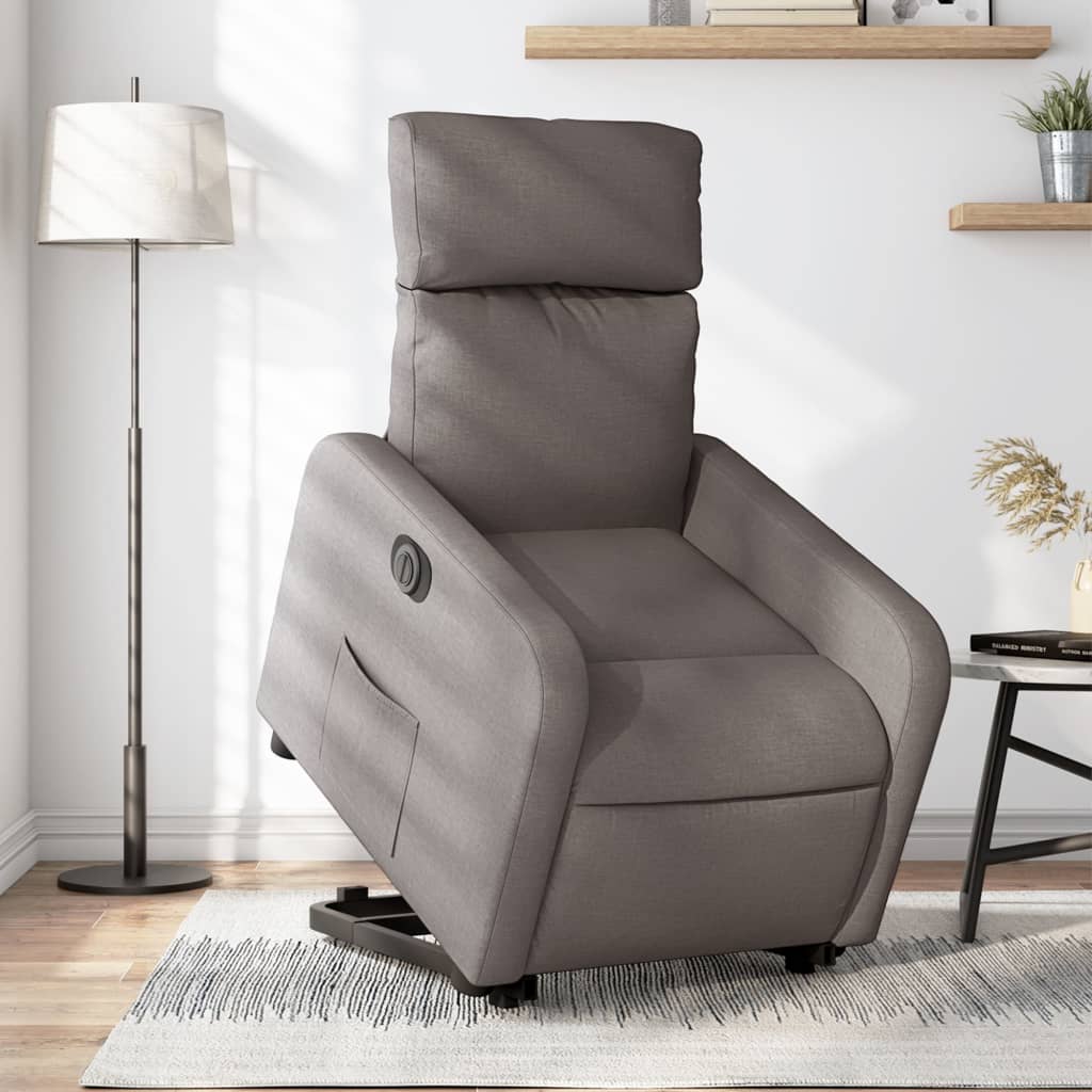 Sta-Op-Massagestoel Stof Taupe