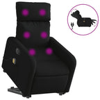 Sta-Op-Massagestoel Stof Zwart