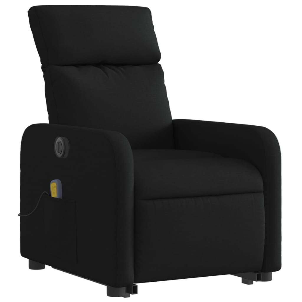 Sta-Op-Massagestoel Stof Zwart