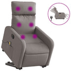 Sta-Op-Massagestoel Stof Taupe