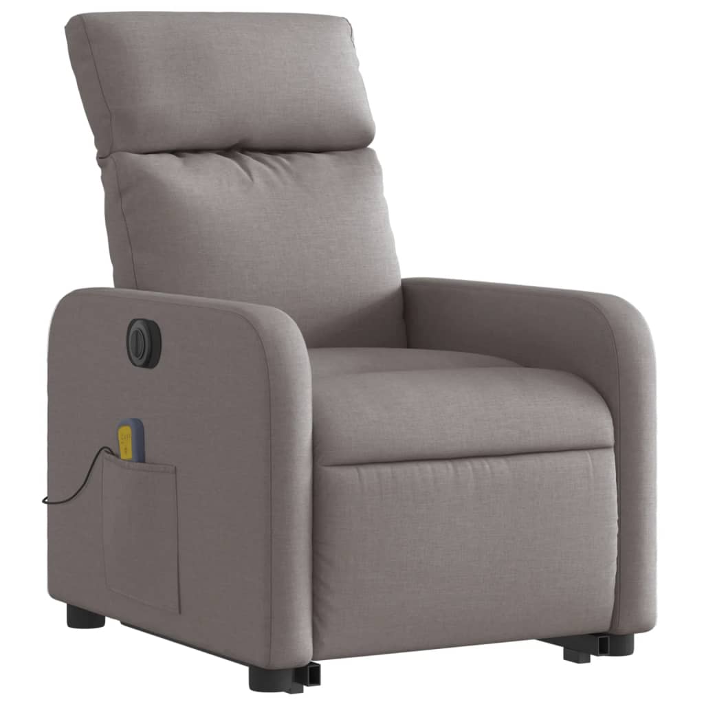 Sta-Op-Massagestoel Stof Taupe