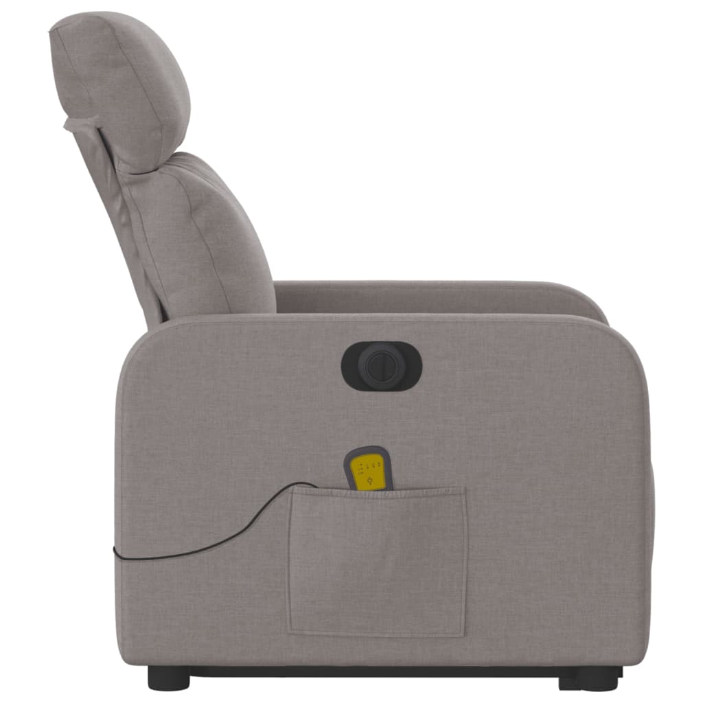 Sta-Op-Massagestoel Stof Taupe