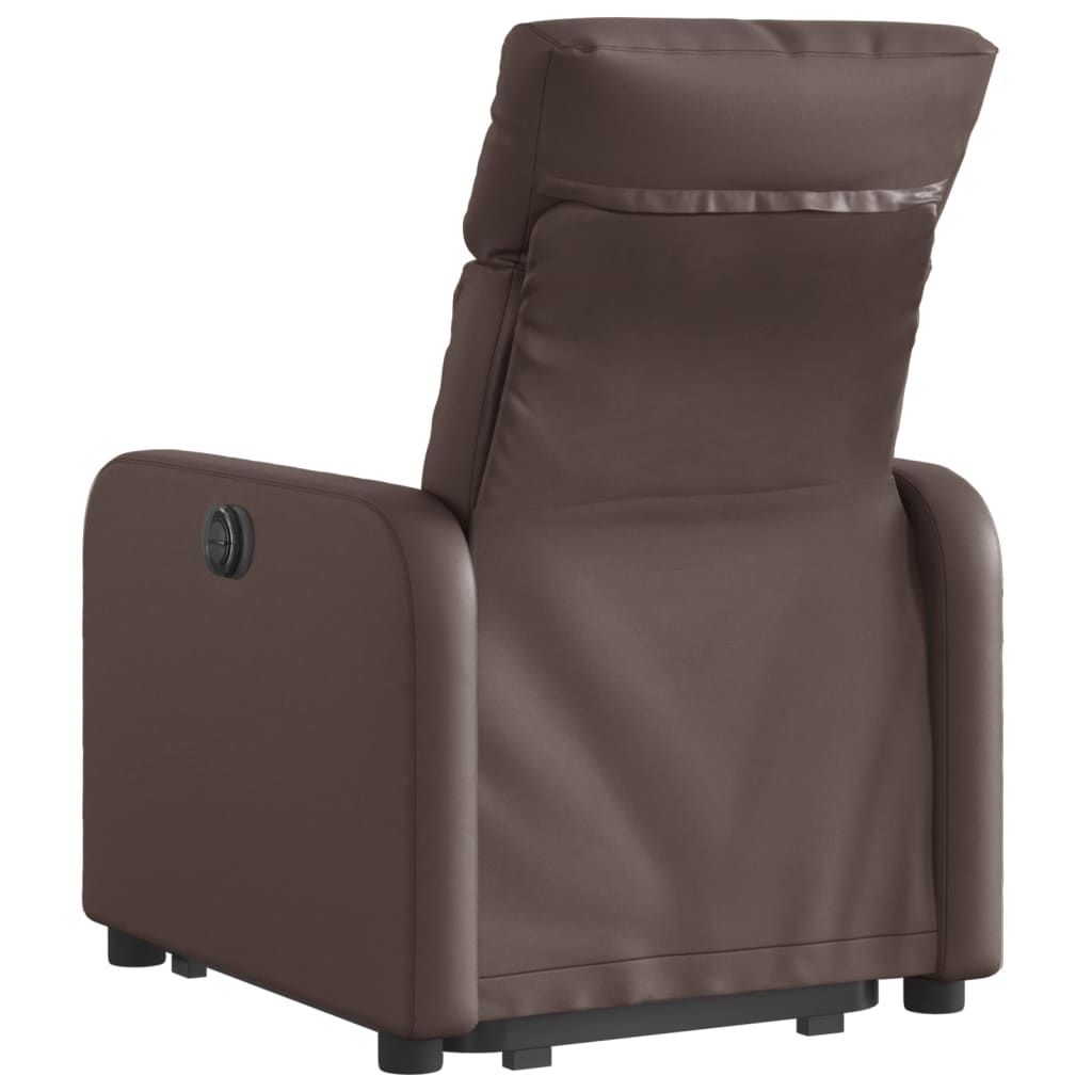 Sta-Op-Fauteuil Verstelbaar Kunstleer Bruin