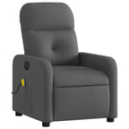 Massagestoel Stof Donkergrijs