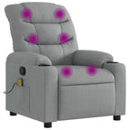 Massagestoel Met Lichtgrijze Stof