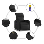 Massagestoel Kunstleer Zwart