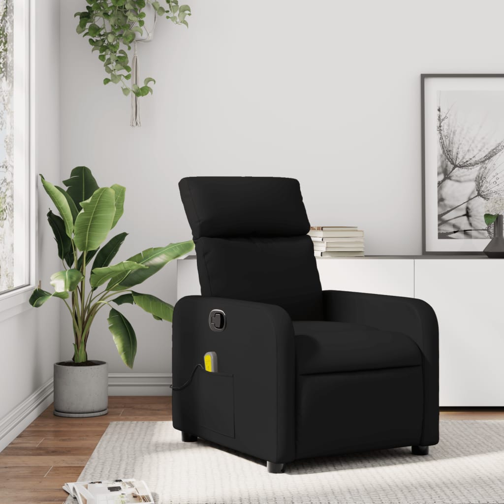 Massagestoel Kunstleer Zwart