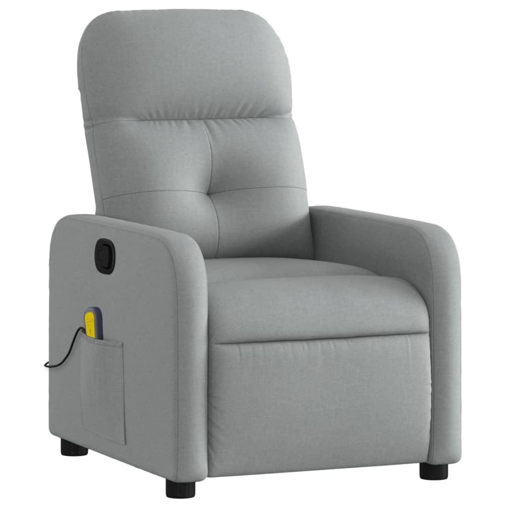 Massagestoel Met Lichtgrijze Stof