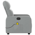 Massagestoel Met Lichtgrijze Stof