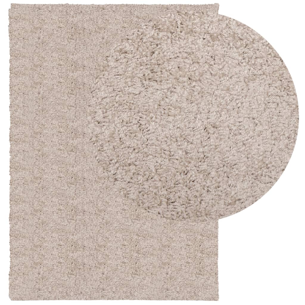Vloerkleed Pamplona Shaggy Hoogpolig Modern Beige