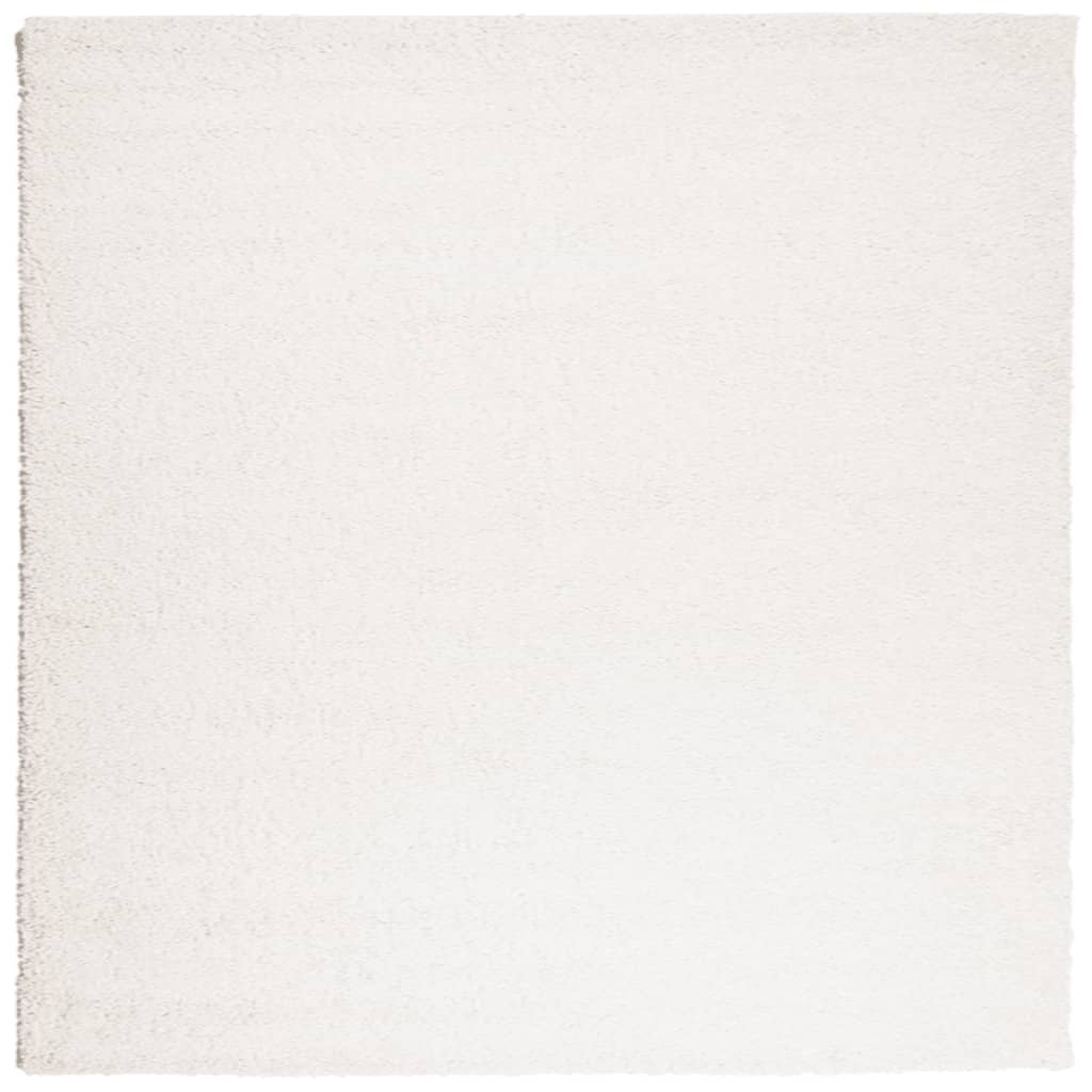 Vloerkleed Pamplona Shaggy Hoogpolig Modern Crème