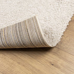 Vloerkleed Pamplona Shaggy Hoogpolig Modern Crème