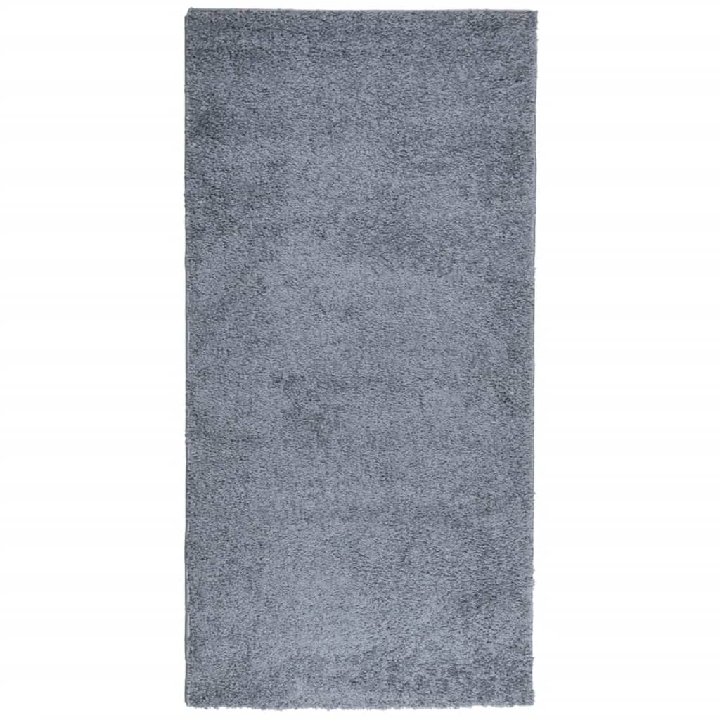 Vloerkleed Pamplona Shaggy Hoogpolig Modern Blauw