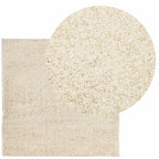 Vloerkleed Pamplona Shaggy Hoogpolig Modern Goud