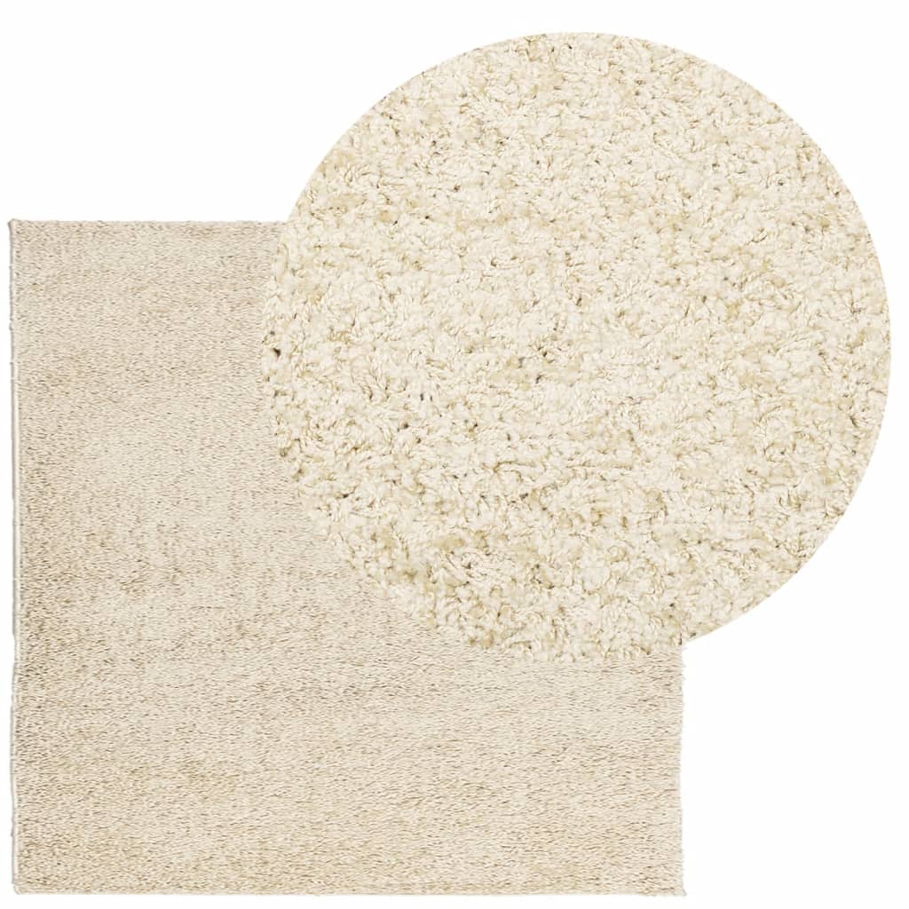Vloerkleed Pamplona Shaggy Hoogpolig Modern Goud