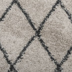 Vloerkleed Pamplona Shaggy Hoogpolig Beige En Antraciet