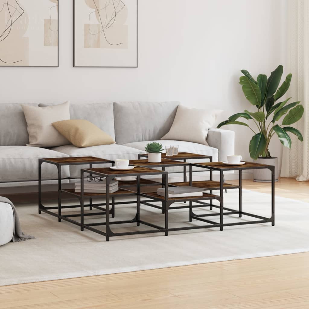 Salontafel Bewerkt Hout Kleurig