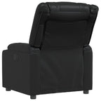 Fauteuil Verstelbaar Kunstleer Zwart