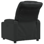 Fauteuil Verstelbaar Kunstleer Zwart