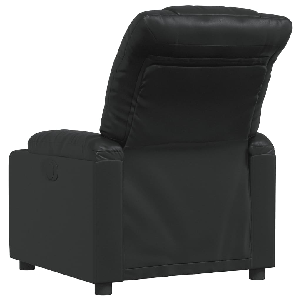 Fauteuil Verstelbaar Kunstleer Zwart