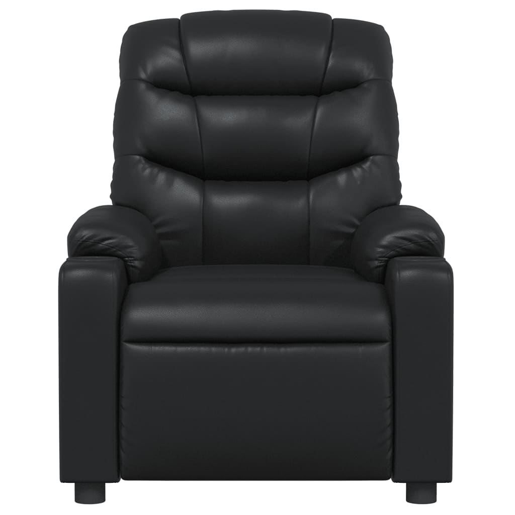 Fauteuil Verstelbaar Kunstleer Zwart