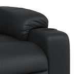 Fauteuil Verstelbaar Kunstleer Zwart