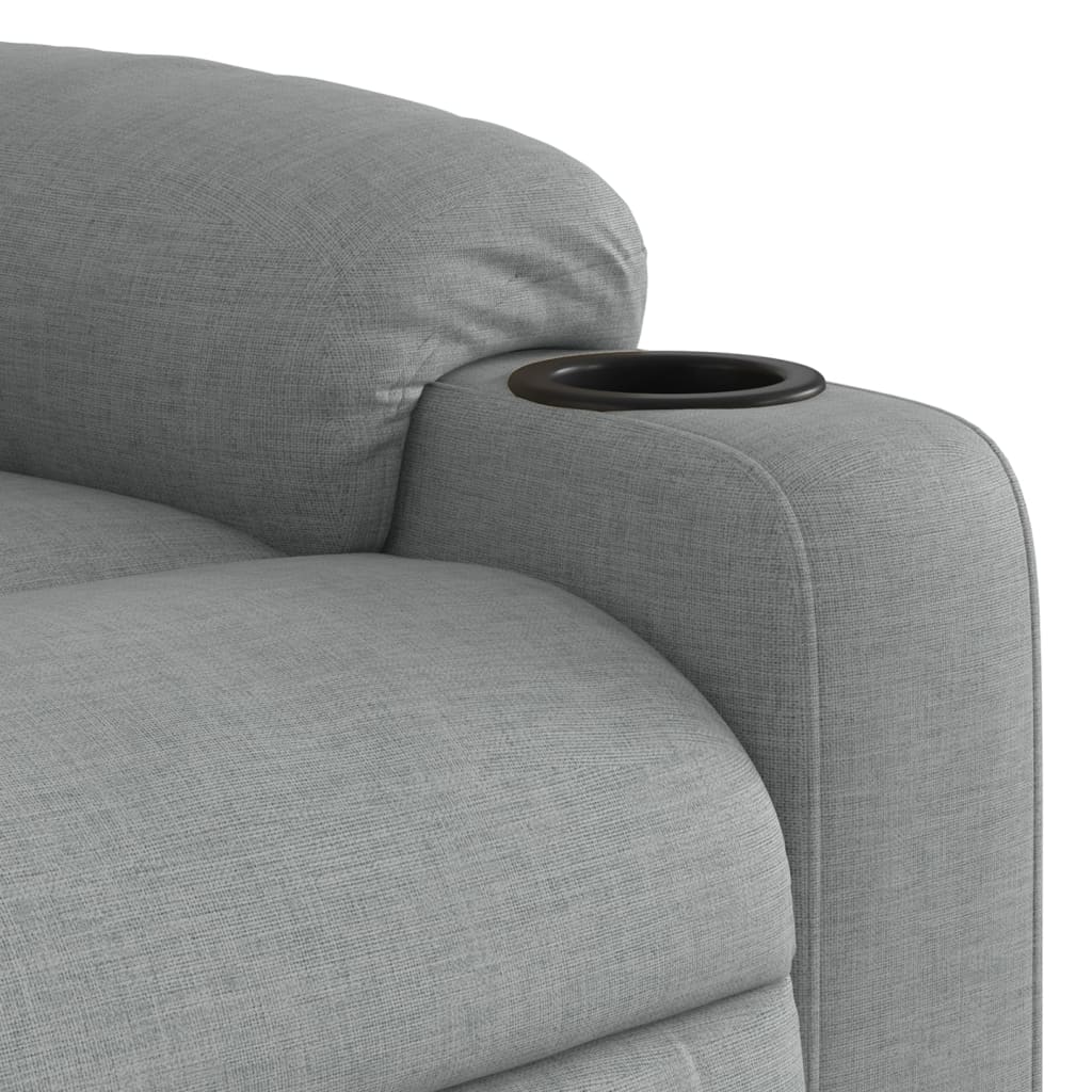 Fauteuil Verstelbaar Stof Lichtgrijs