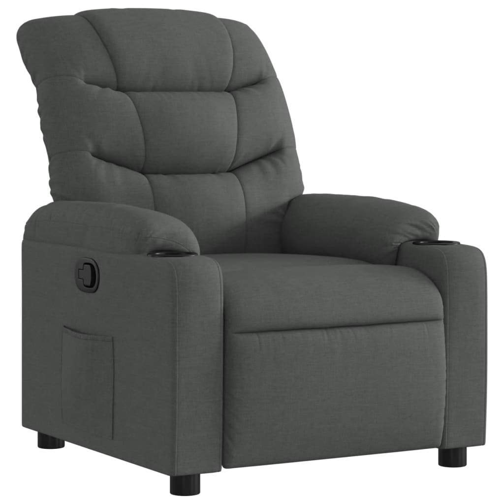 Fauteuil Verstelbaar Stof Donkergrijs