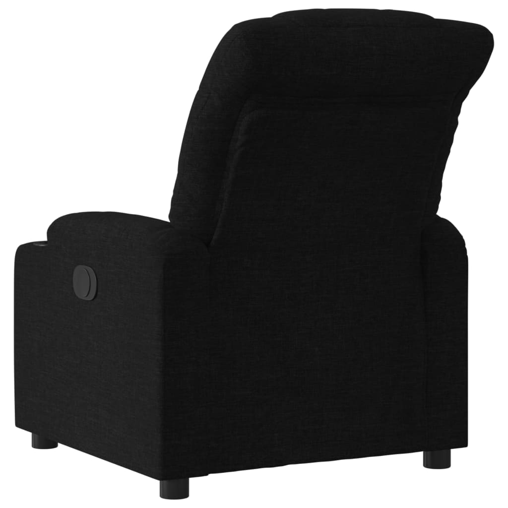 Fauteuil Verstelbaar Stof Zwart