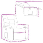 Fauteuil Verstelbaar Stof Bruin